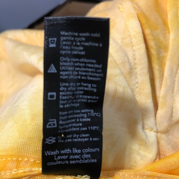 🎄 George yellow maxi swim cover-up SZ S NWOT - Picture 8 of 8